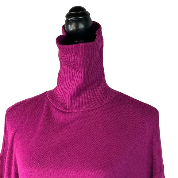 INC International Concepts Small Turtleneck Sweater Balloon Sleeves Stretch New - Picture 2 of 11